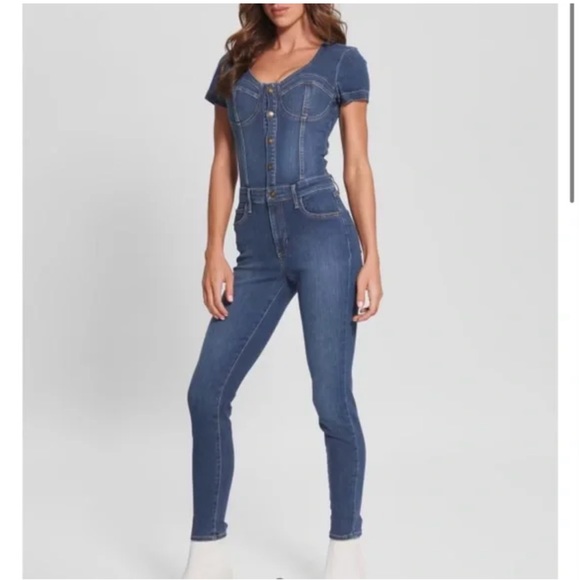 Guess Jean Romper Size M - Picture 1 of 8